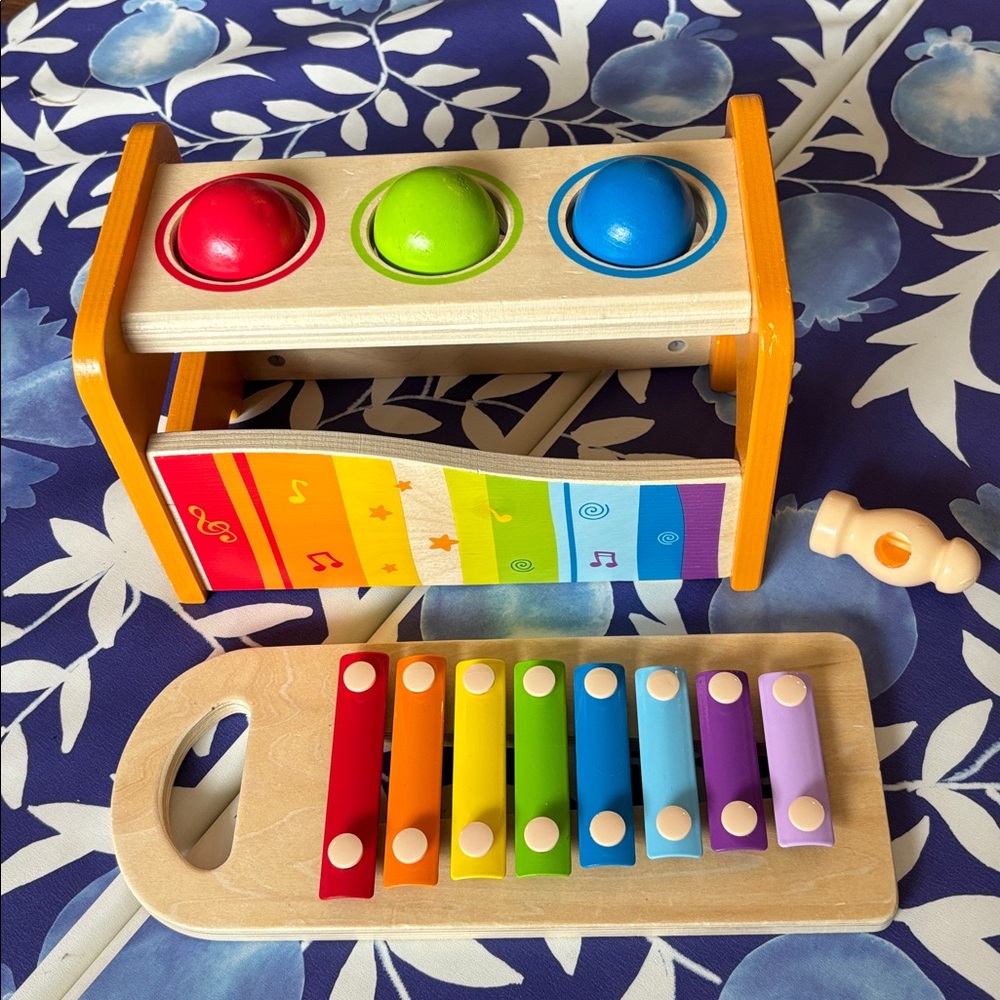 Hape Pound & Tap Bench with Slide-Out Xylophone Toy | Mallet Missing Part
